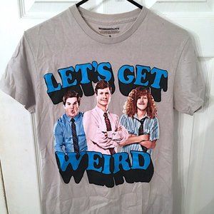 WORKAHOLICS LET’S GET WEIRD GRAPHIC T SHIRT SMALL